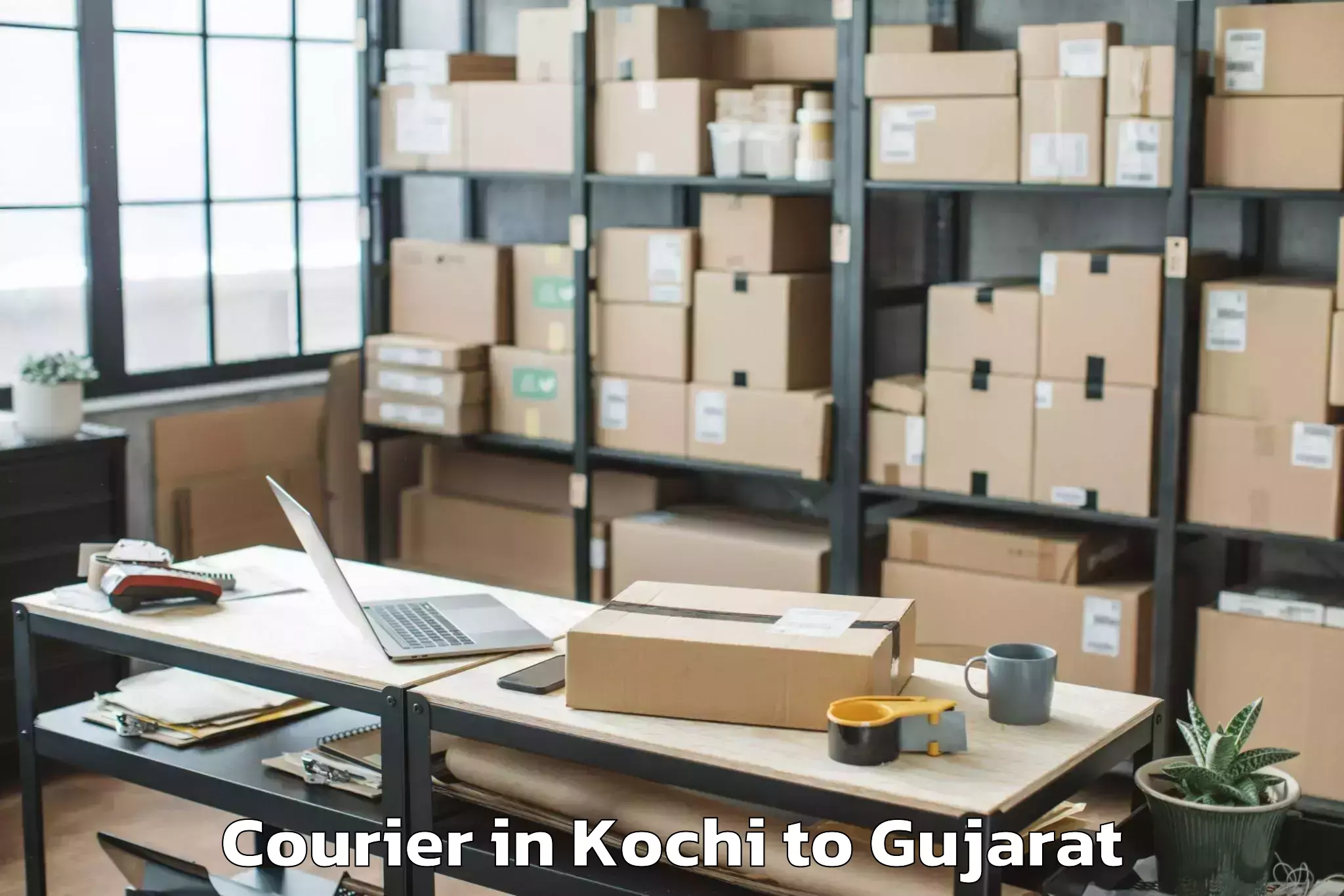 Discover Kochi to Madhav Kampo Courier